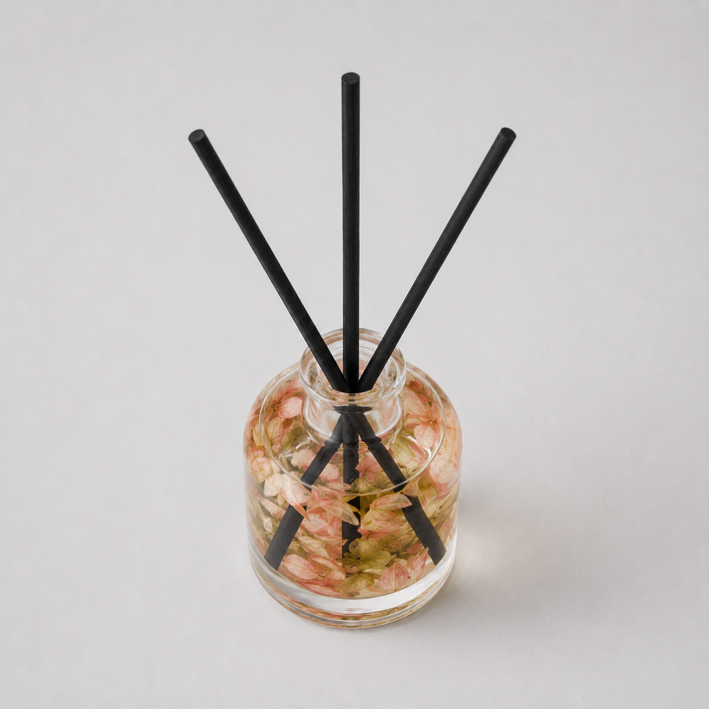 Pressed Petal Reed Diffuser top view
