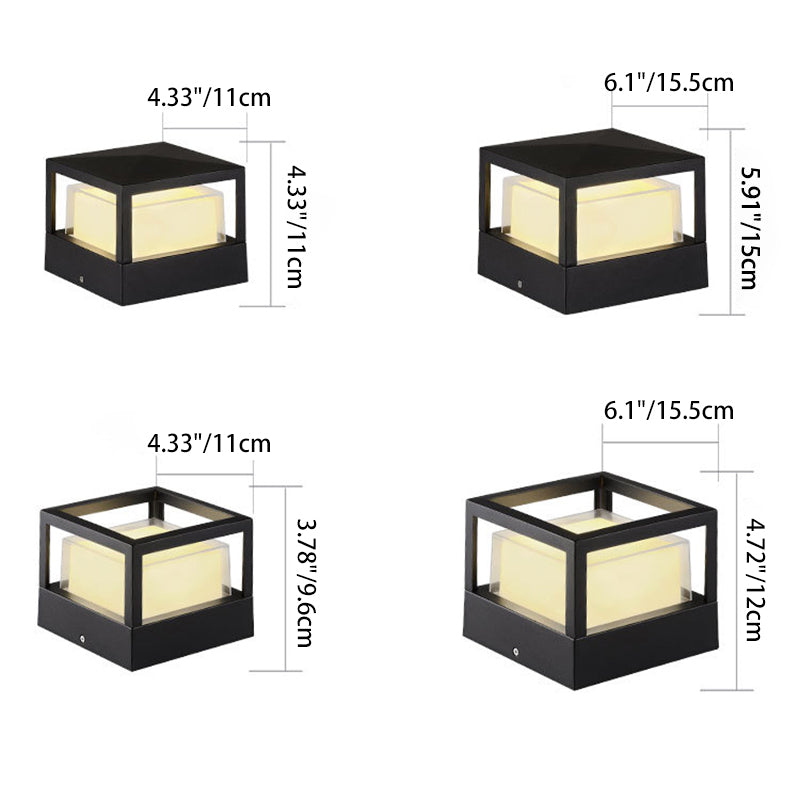 Industrial Waterproof Aluminium Cylinder LED Outdoor Lawn Light