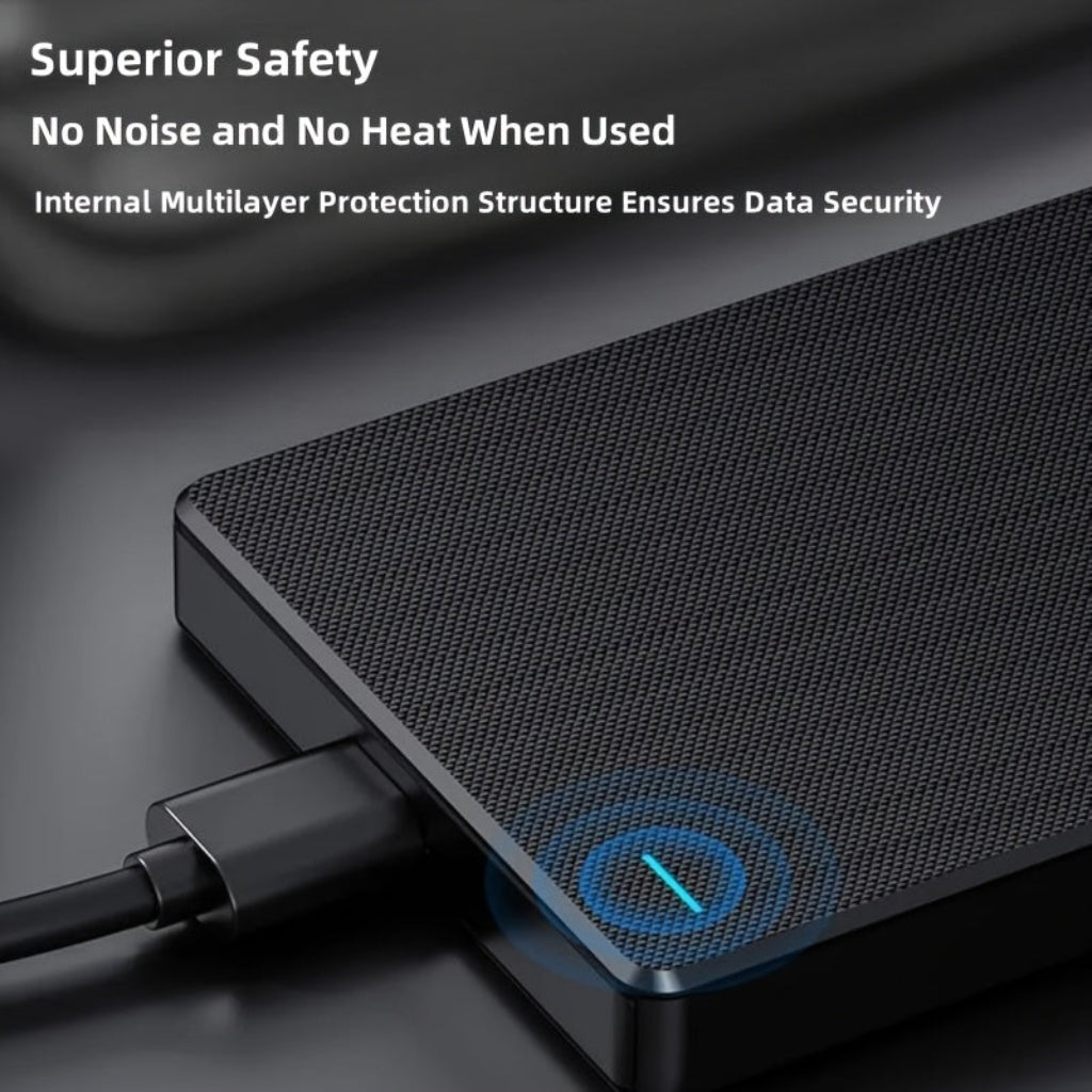 External Hard Drive Portable SSD USB 4TB Storage PC
