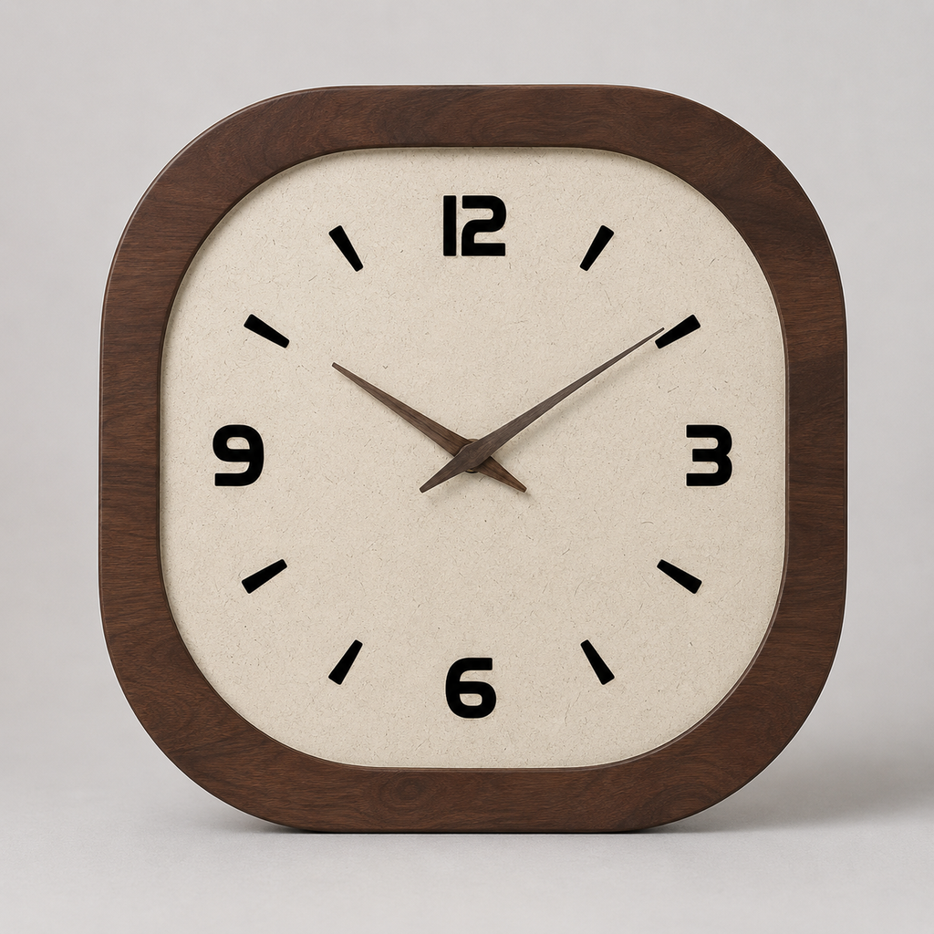 Minimalist Natural Wood Wall Clock