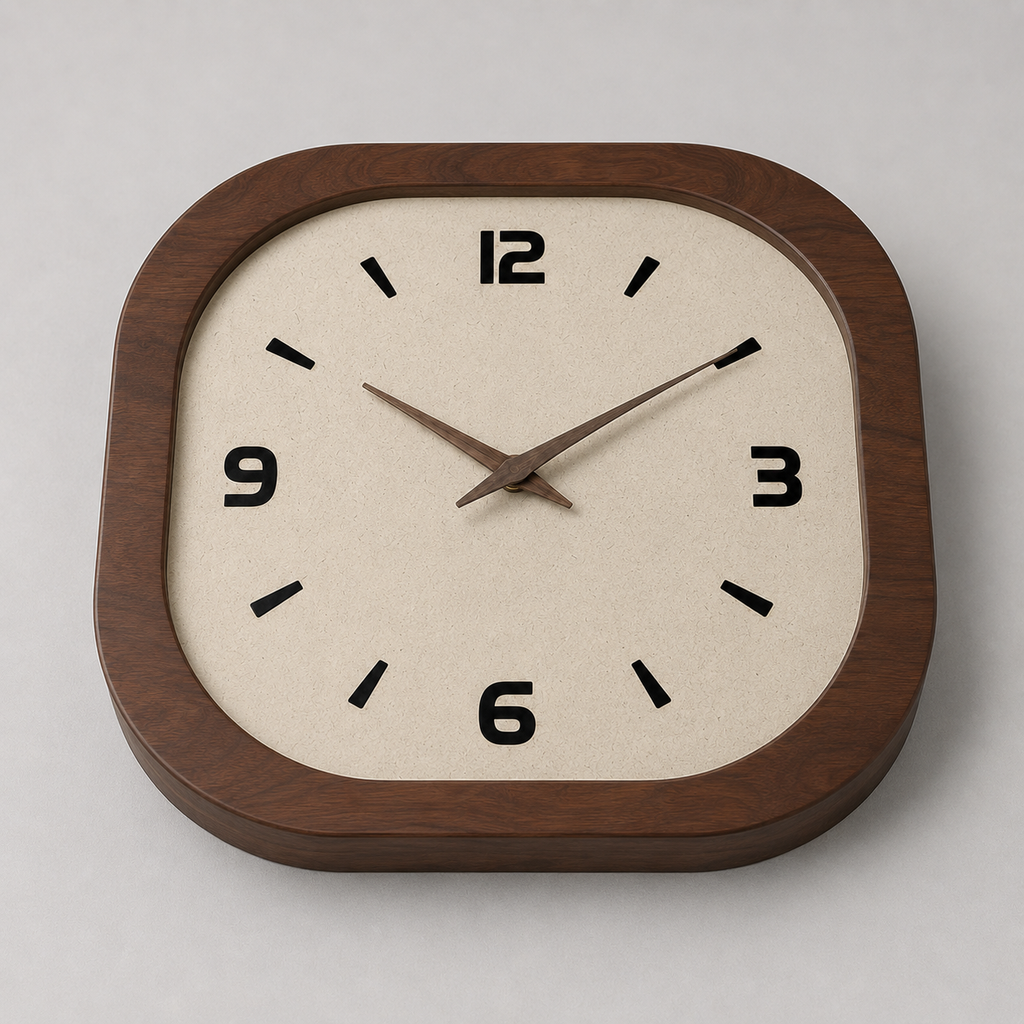Minimalist Natural Wood Wall Clock