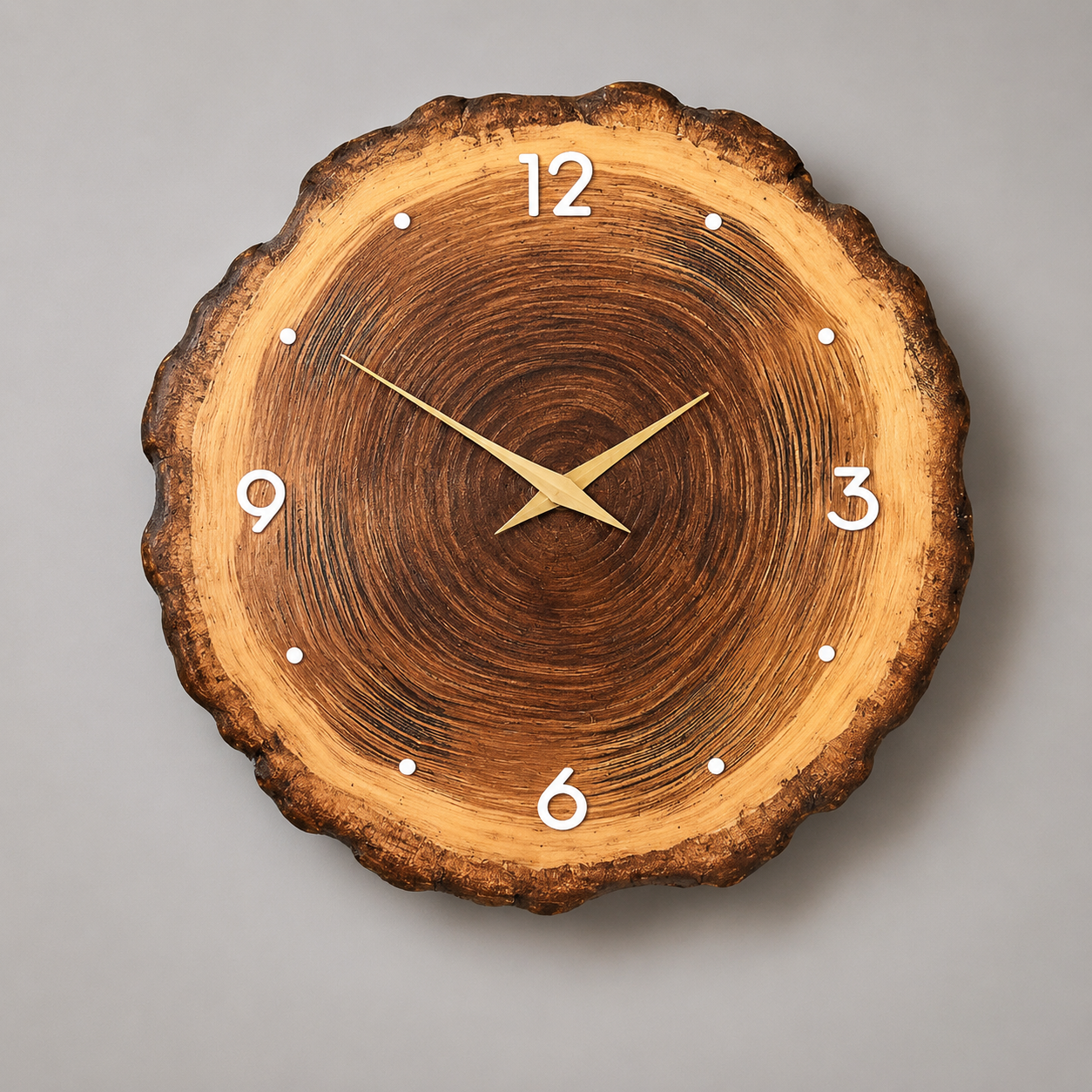 Woven Rattan Round Wall Clock