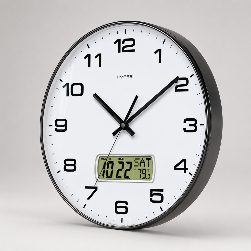 Geometric Open Frame Wall Clock
