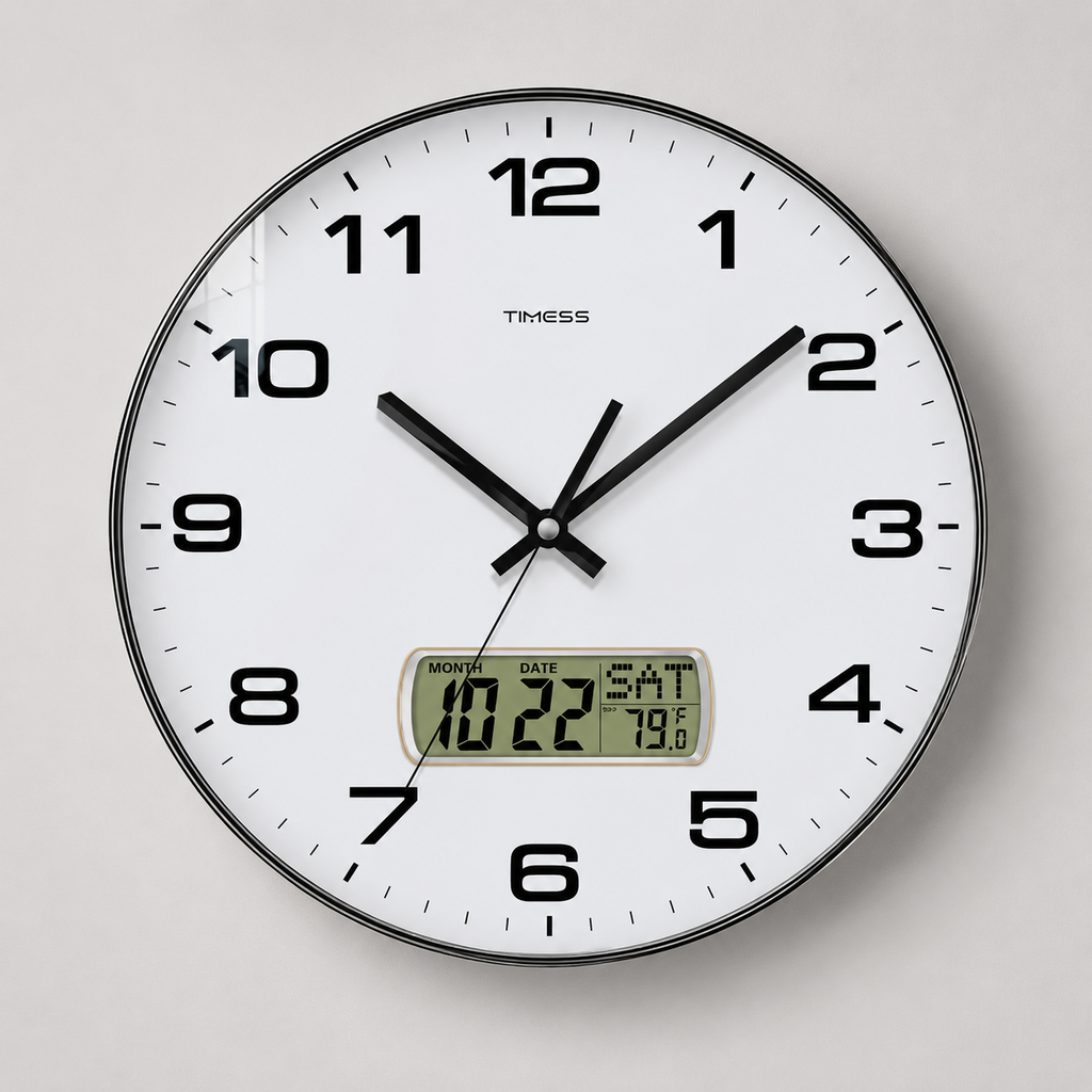 Geometric Open Frame Wall Clock
