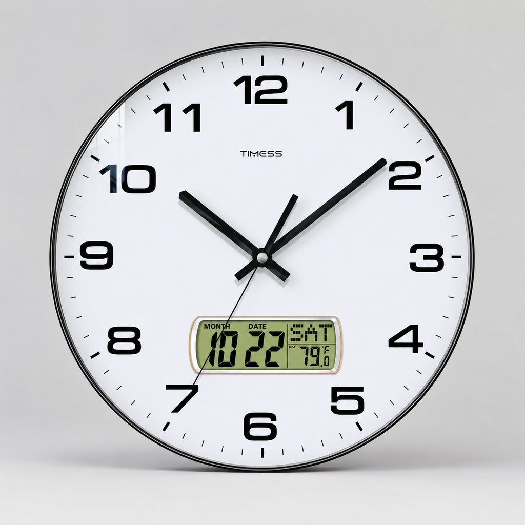 Geometric Open Frame Wall Clock