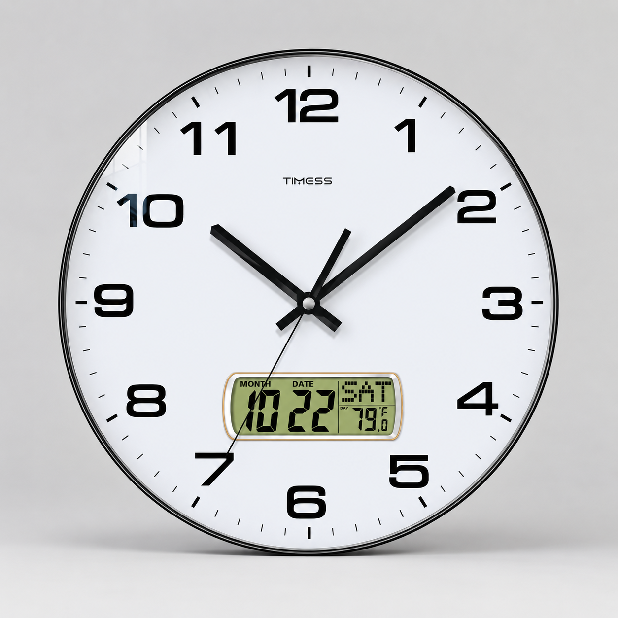 Geometric Open Frame Wall Clock