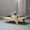 Cat Scratcher Cat Scratching Board Curved Wood Cat Lounge Bed