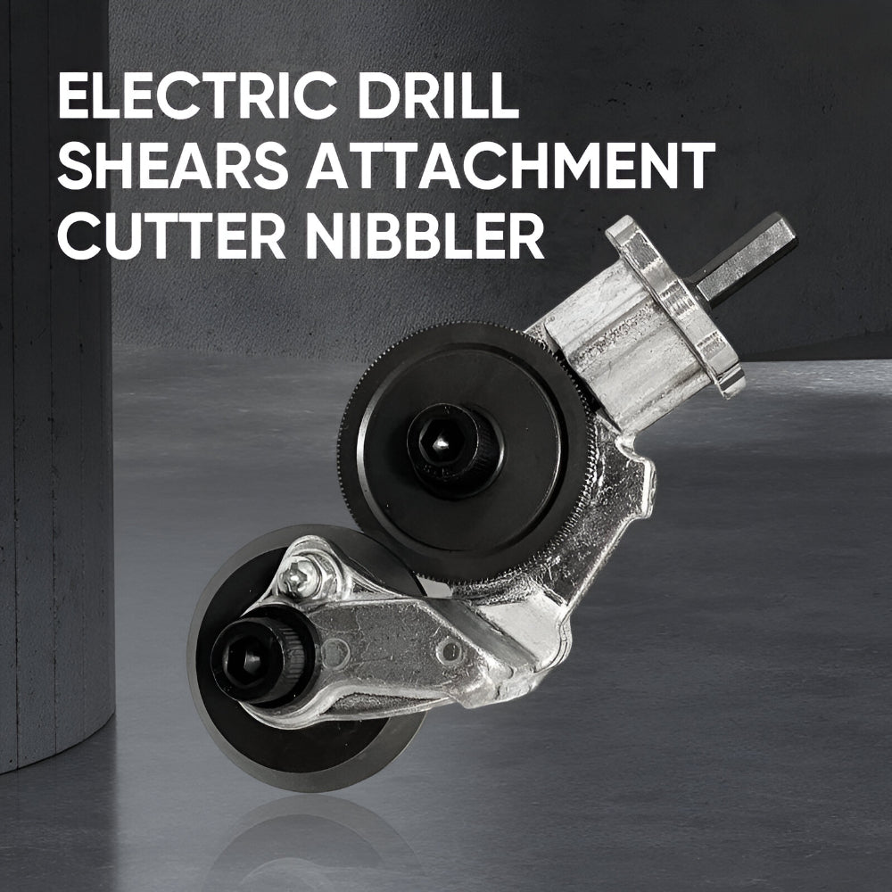 Drill Attachment Metal Cutting Tool Double Head Sheet Nibbler