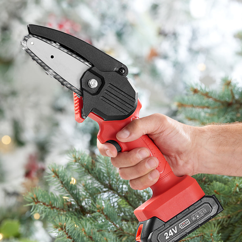 Mini Chainsaw Electric Trimming Tool Garden Cutting Device