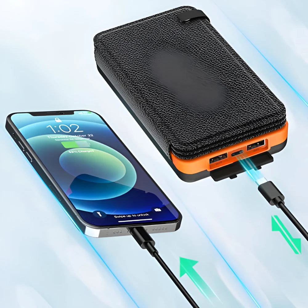 Portable Solar Charger Power Bank Foldable Panel