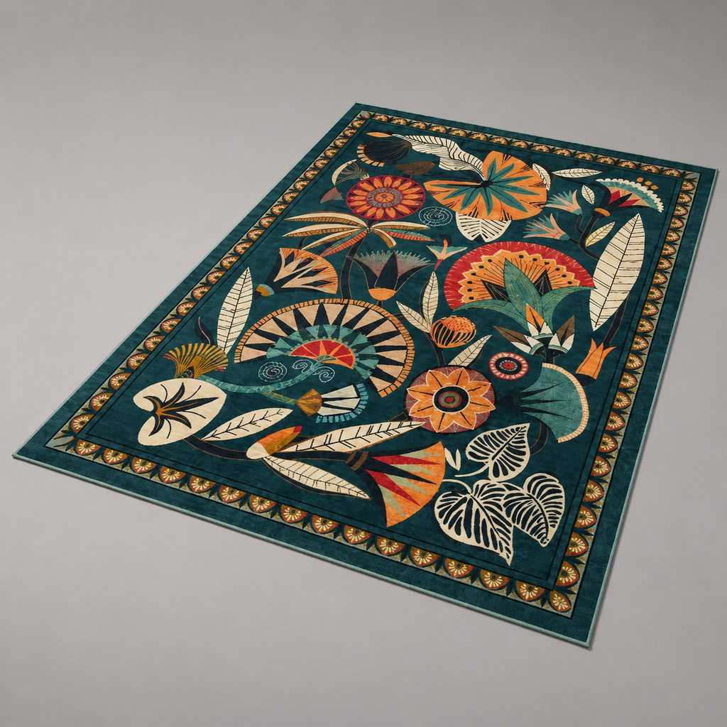 Moroccan Trellis Living Room Rug