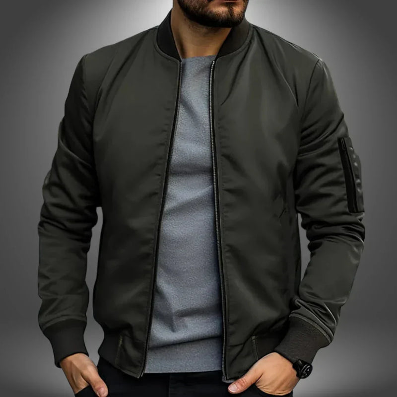 Men's Lightweight Casual Bomber Jacket - Stylish Windbreaker for Everyday Wear | Versatile & Comfortable Outerwear for All Seasons