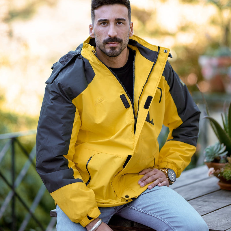 Men's Insulated Water-Repellent Winter Ski Jacket with Fleece Lining - Breathable & Stylish Outerwear for Cold Weather Adventures