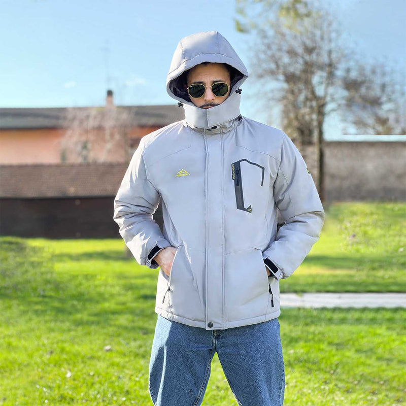 Men's Insulated Water-Repellent Winter Ski Jacket with Fleece Lining - Breathable & Stylish Outerwear for Cold Weather Adventures