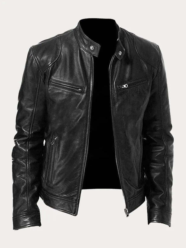 Men's Classic Genuine Leather Jacket - Stylish, Durable Outerwear for All Seasons | Premium Quality Fashion Jacket