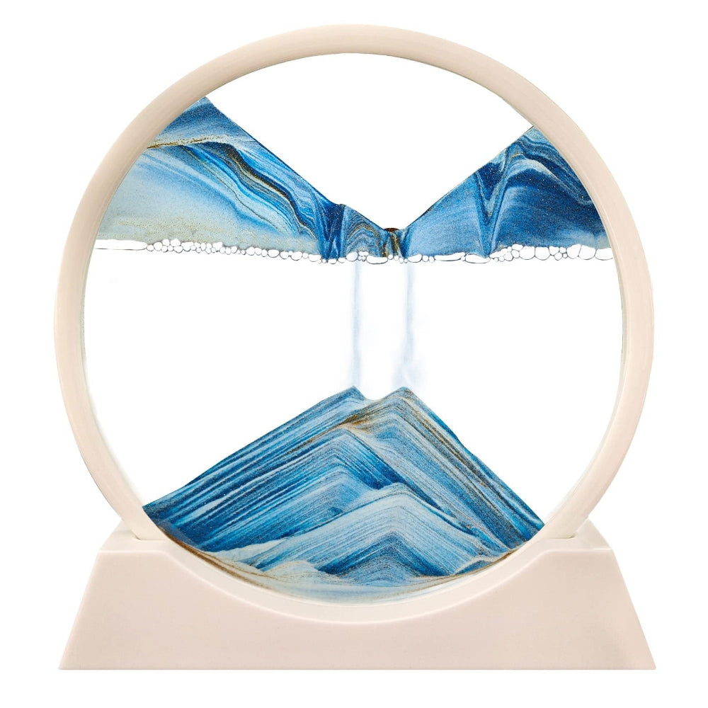 Home Decor Sand Art Moving Glass Display Table Sculpture