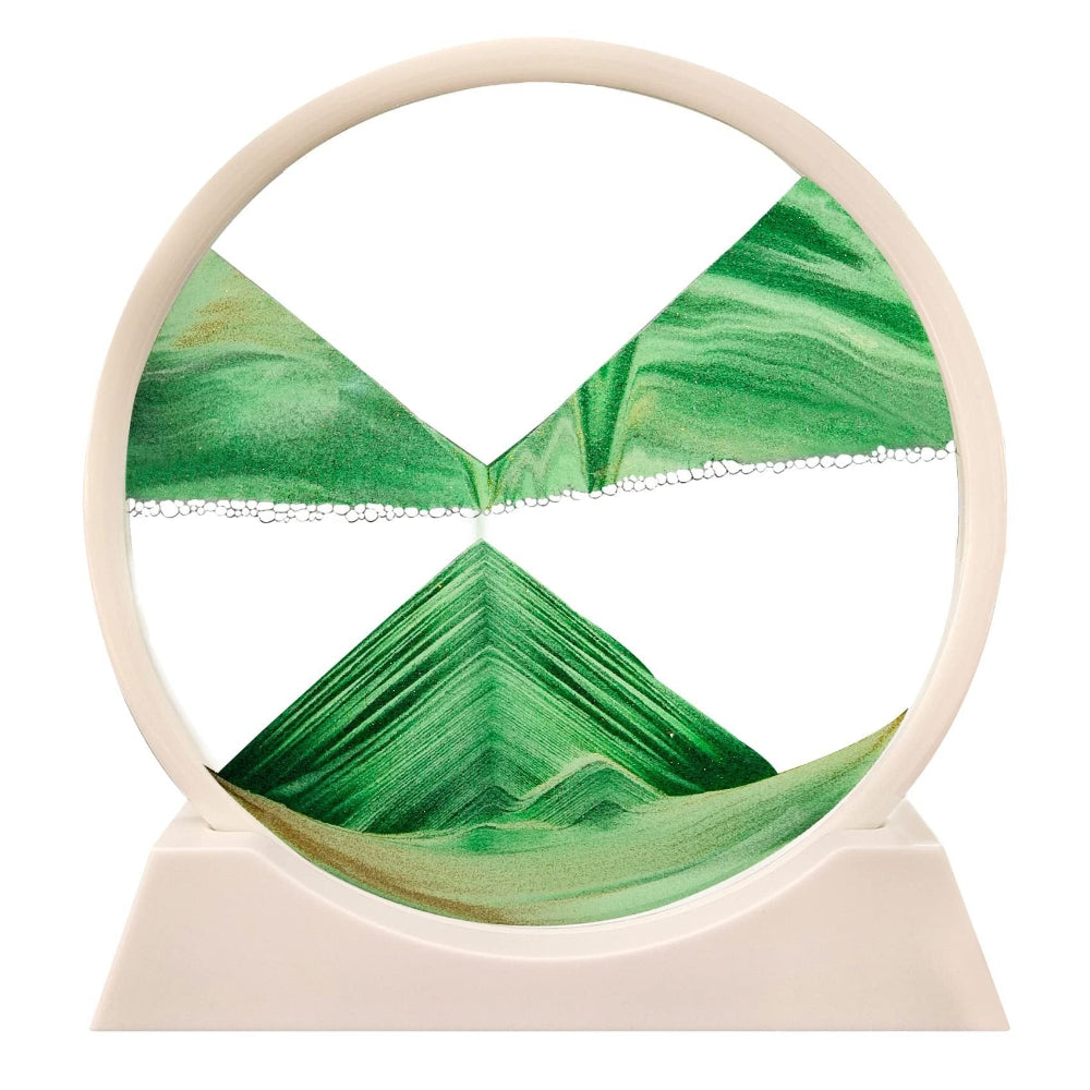 Home Decor Sand Art Moving Glass Display Table Sculpture