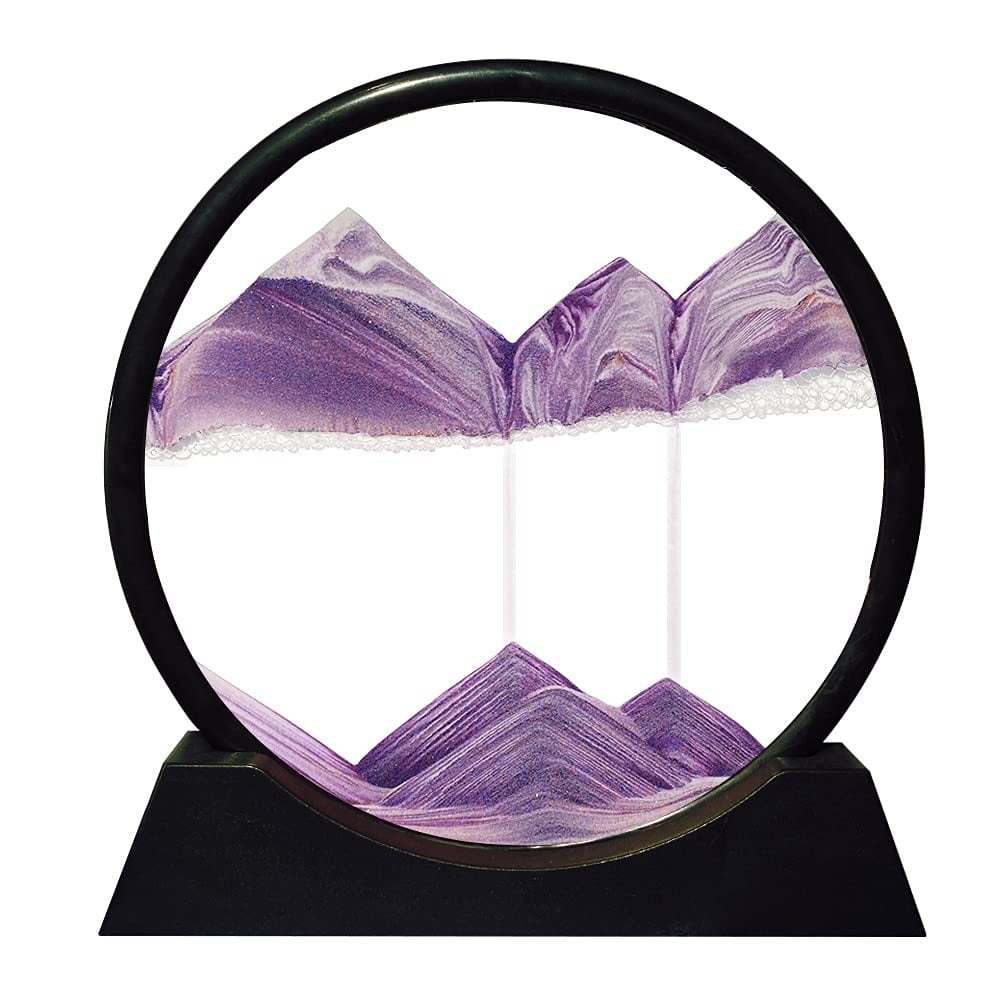 Home Decor Sand Art Moving Glass Display Table Sculpture