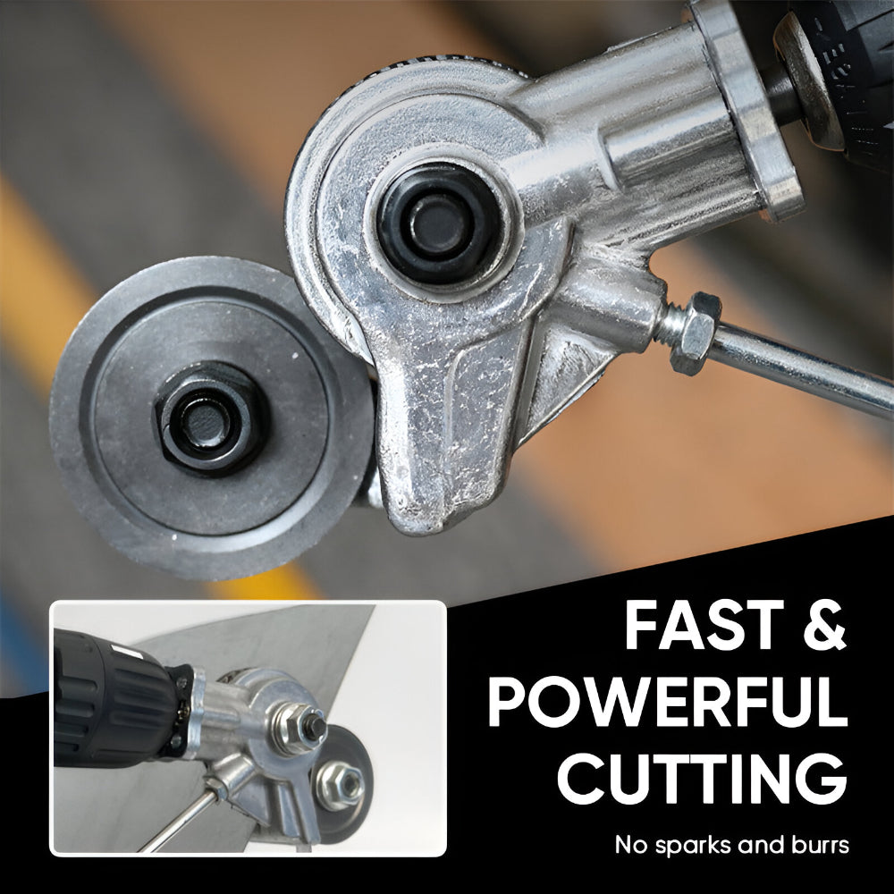 Drill Attachment Metal Cutting Tool Double Head Sheet Nibbler