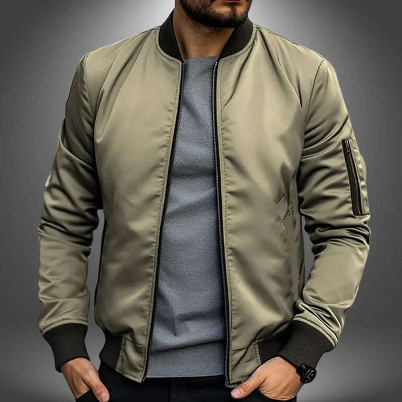 Men's Lightweight Casual Bomber Jacket - Stylish Windbreaker for Everyday Wear | Versatile & Comfortable Outerwear for All Seasons