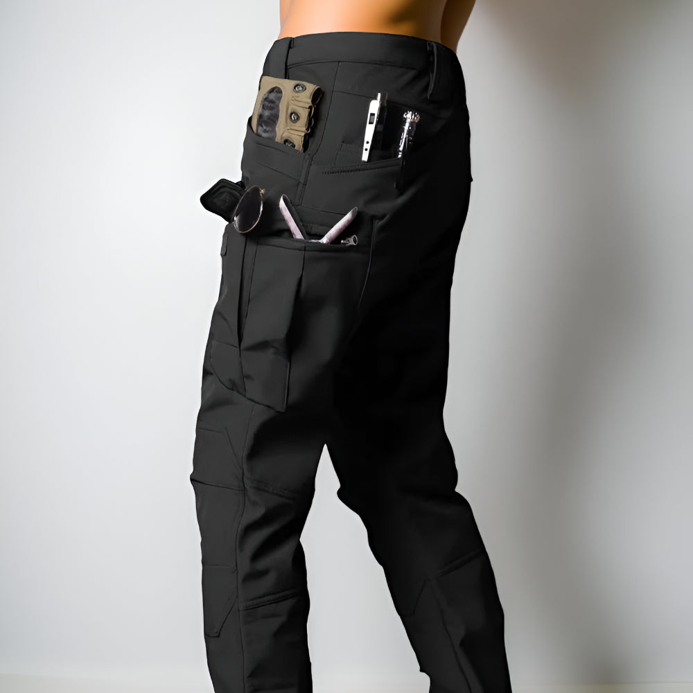 Men's Tactical Outdoor Jacket Pants Rugged Multi Pocket Hooded