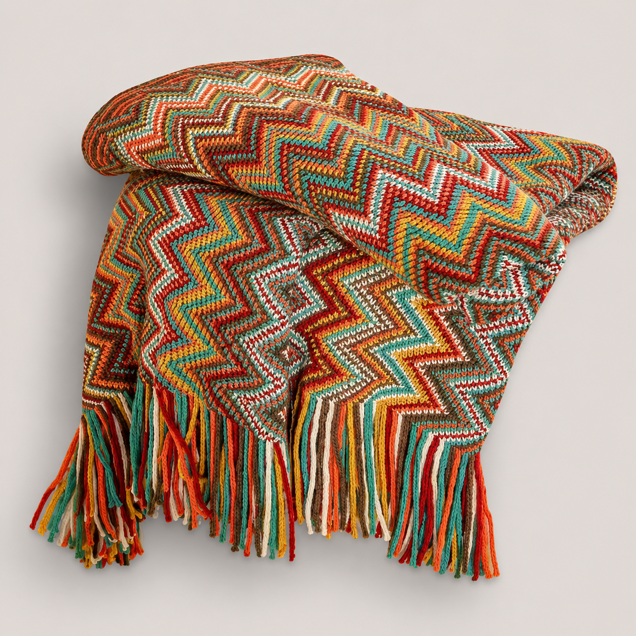 Herringbone Woven Throw Blanket