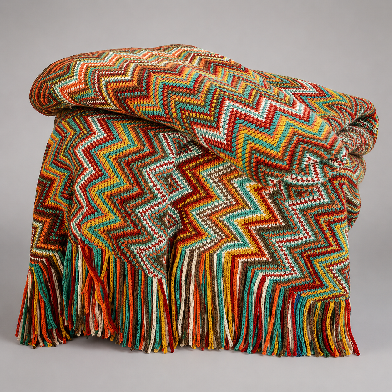 Herringbone Woven Throw Blanket