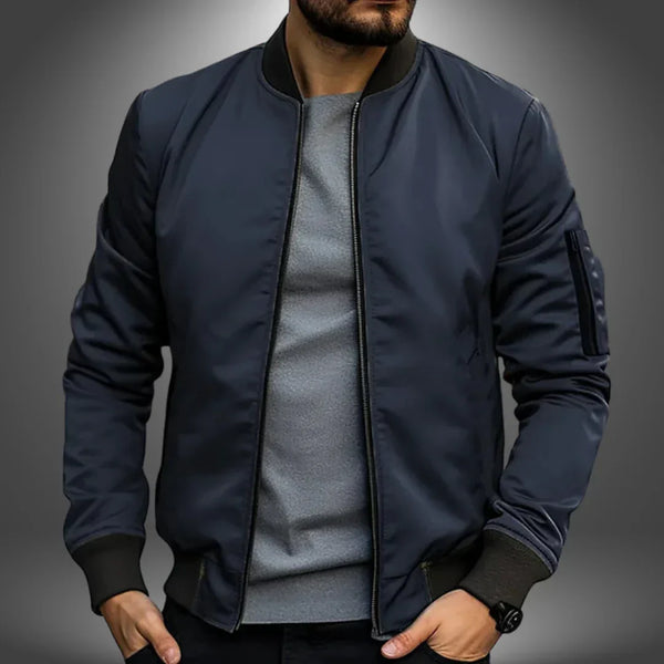 Men's Lightweight Casual Bomber Jacket - Stylish Windbreaker for Everyday Wear | Versatile & Comfortable Outerwear for All Seasons