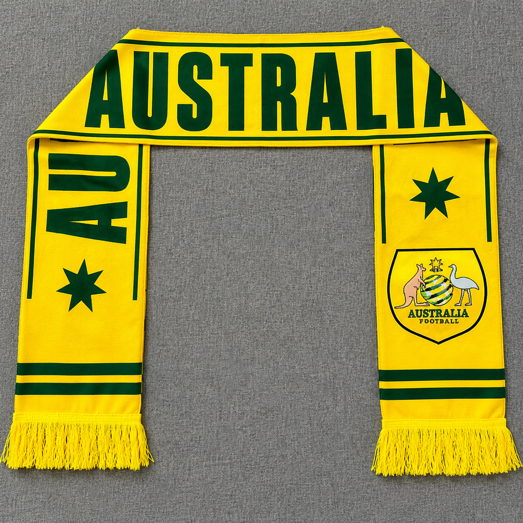 Australia Flag World Cup Soccer Fan Sports Scarf
