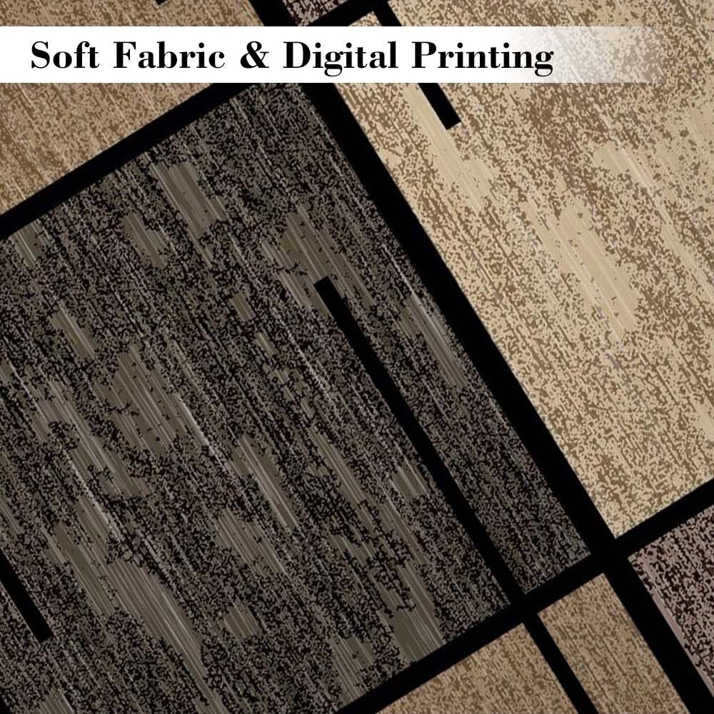 Geometric Elegance Area Rug | Modern Washable Non-Slip Carpet