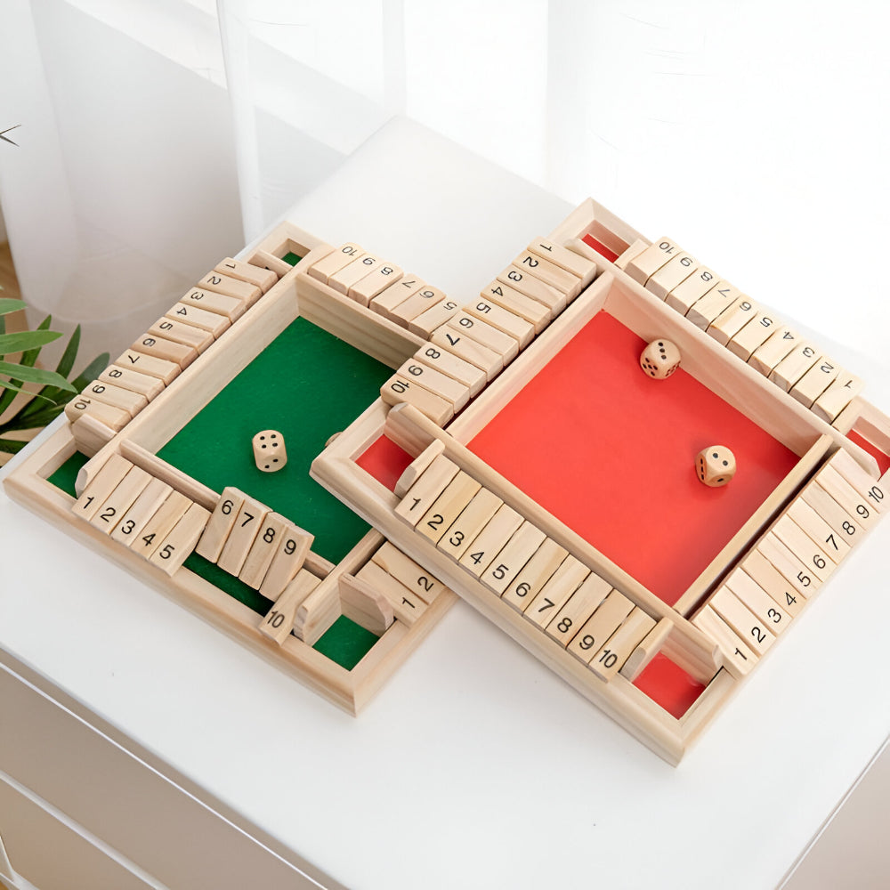 Board Game Wooden Math Learning Family Tabletop Educational Set
