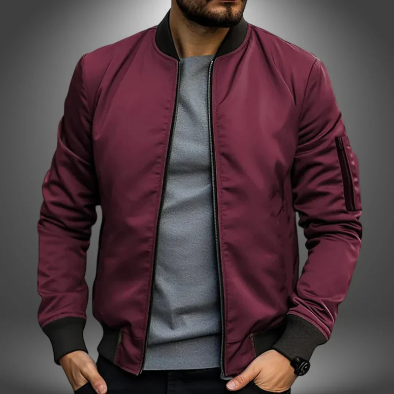 Men's Lightweight Casual Bomber Jacket - Stylish Windbreaker for Everyday Wear | Versatile & Comfortable Outerwear for All Seasons