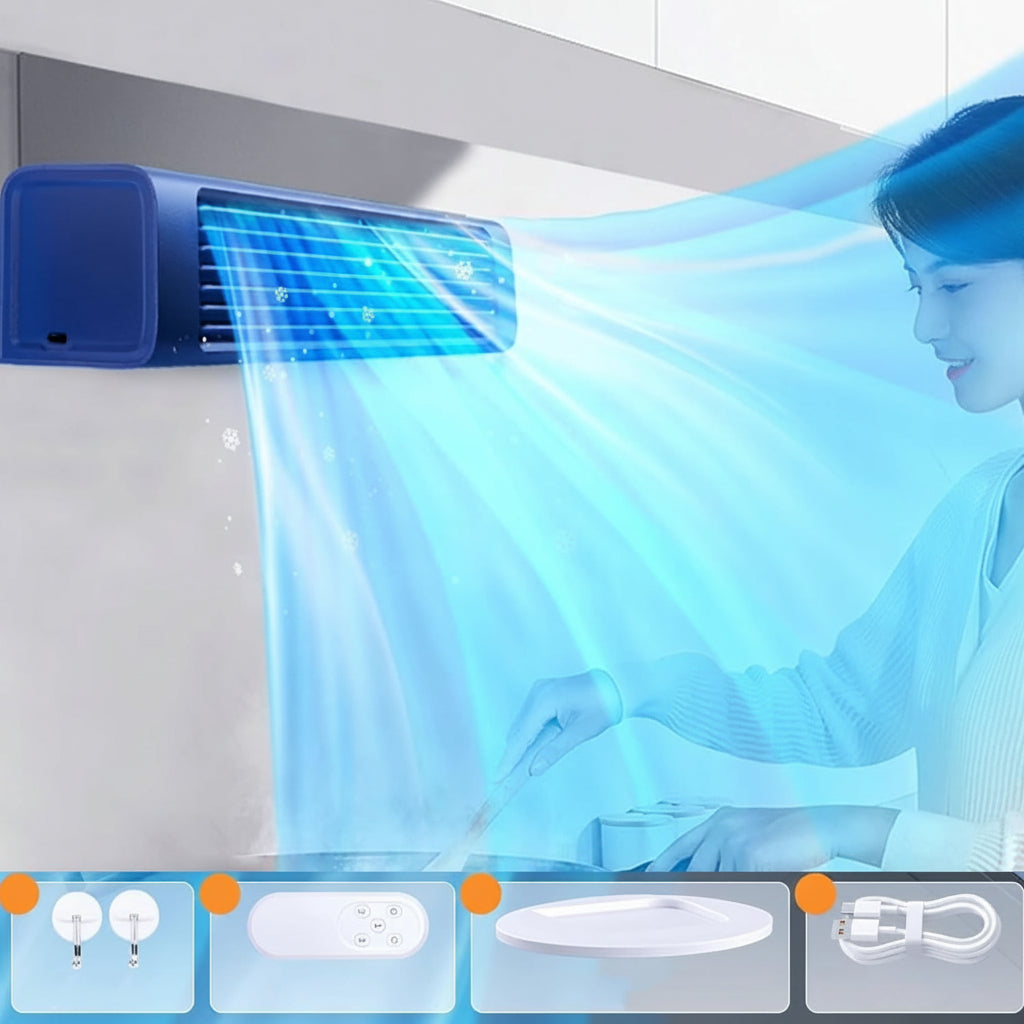 Portable Air Conditioner Fan Remote Wall Mounted Cooler