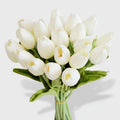 Mothers Day Artificial Flowers Tulip Bouquet Real Touch PU Stems