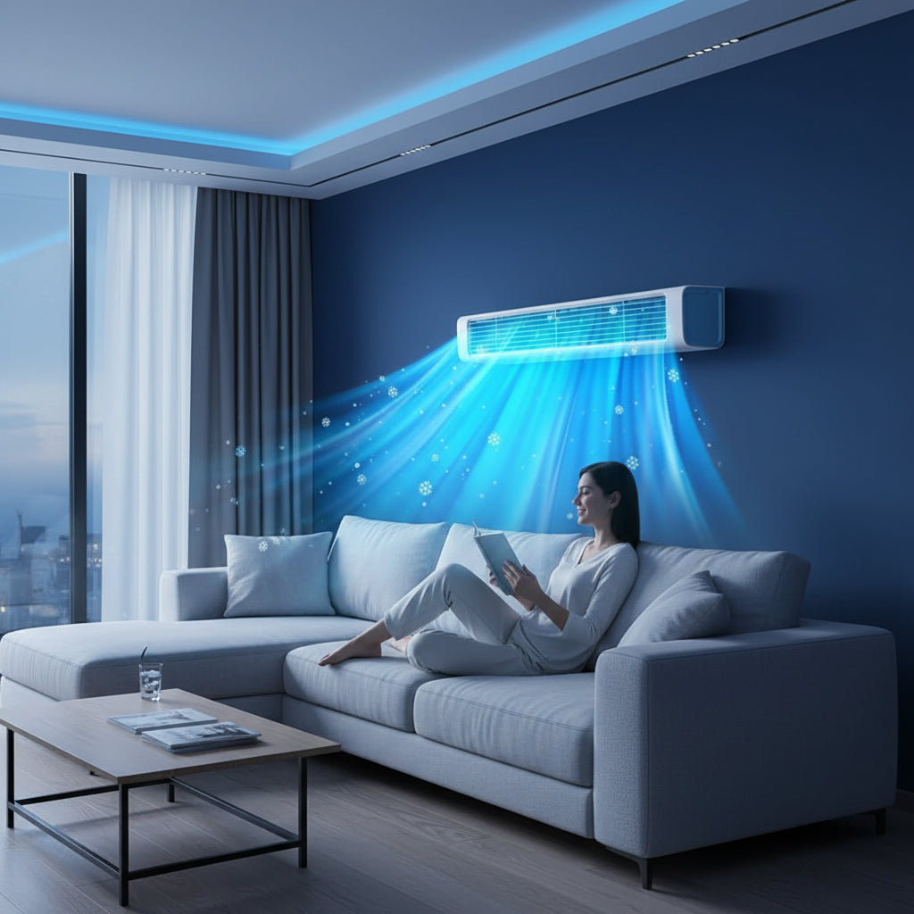 Portable Air Conditioner Fan Remote Wall Mounted Cooler
