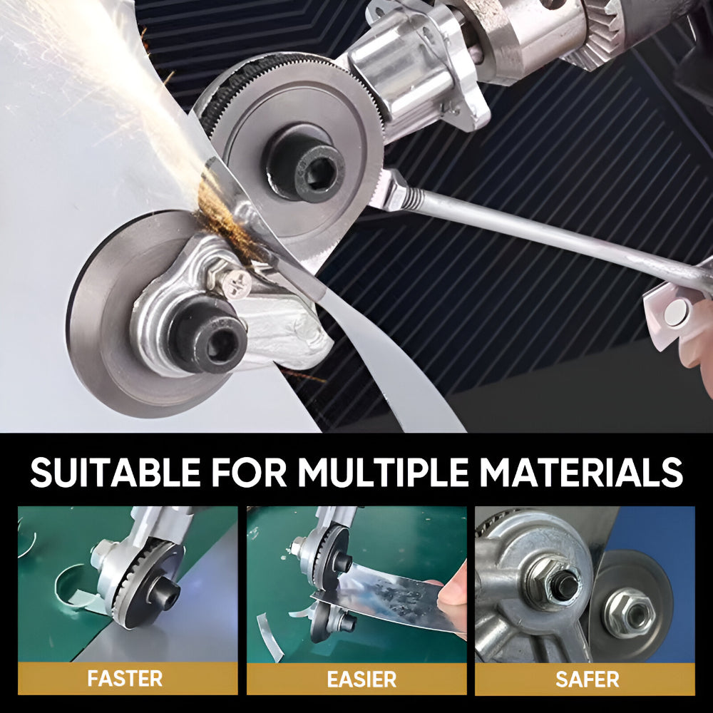 Drill Attachment Metal Cutting Tool Double Head Sheet Nibbler
