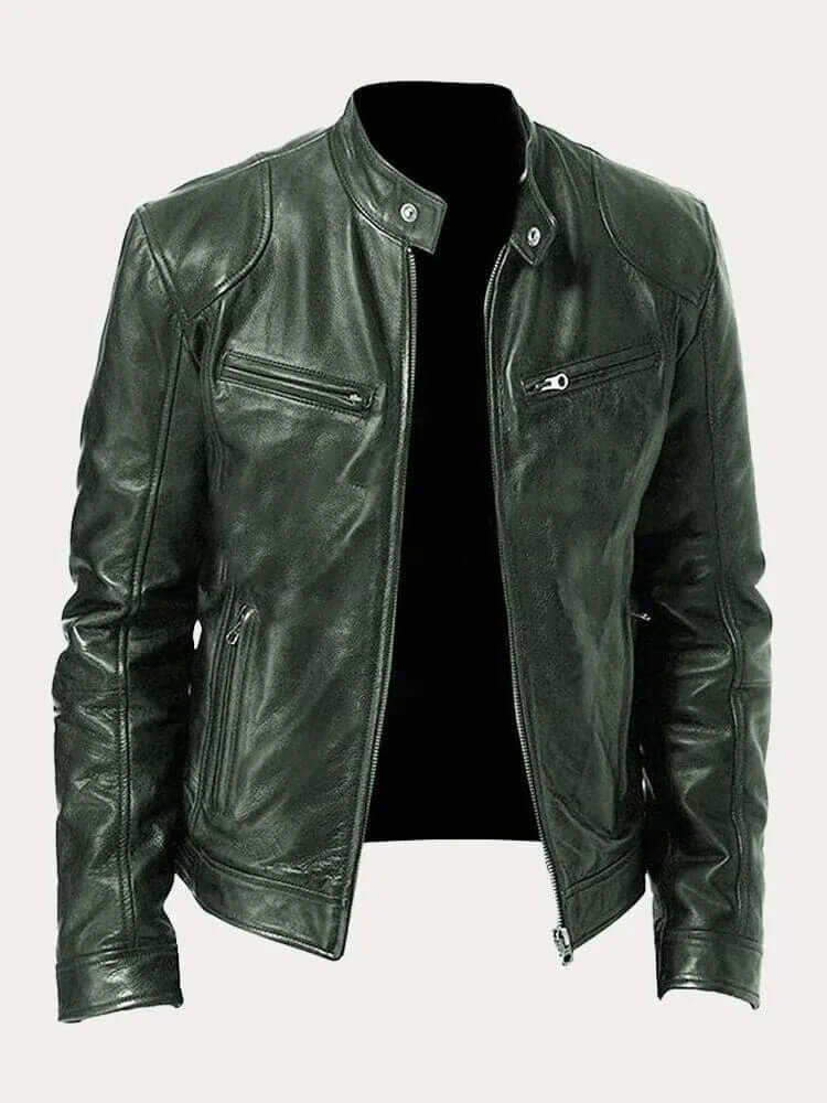 Men's Classic Genuine Leather Jacket - Stylish, Durable Outerwear for All Seasons | Premium Quality Fashion Jacket