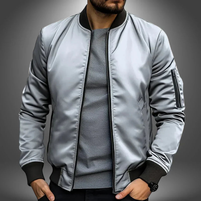 Men's Lightweight Casual Bomber Jacket - Stylish Windbreaker for Everyday Wear | Versatile & Comfortable Outerwear for All Seasons