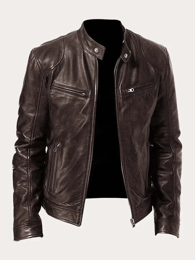 Men's Classic Genuine Leather Jacket - Stylish, Durable Outerwear for All Seasons | Premium Quality Fashion Jacket