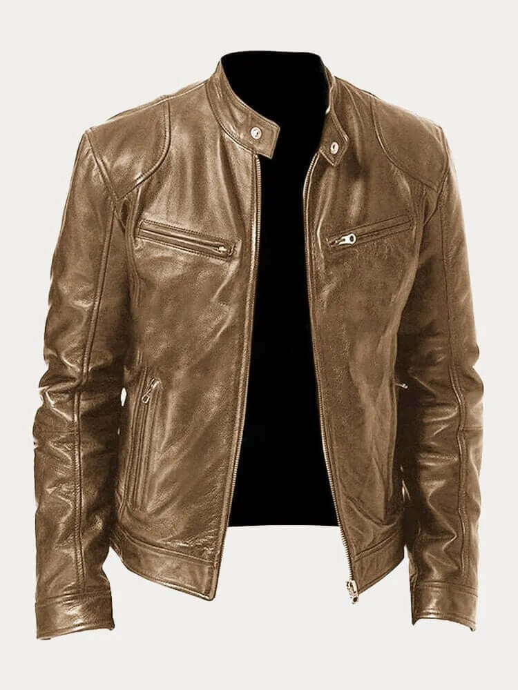 Men's Classic Genuine Leather Jacket - Stylish, Durable Outerwear for All Seasons | Premium Quality Fashion Jacket