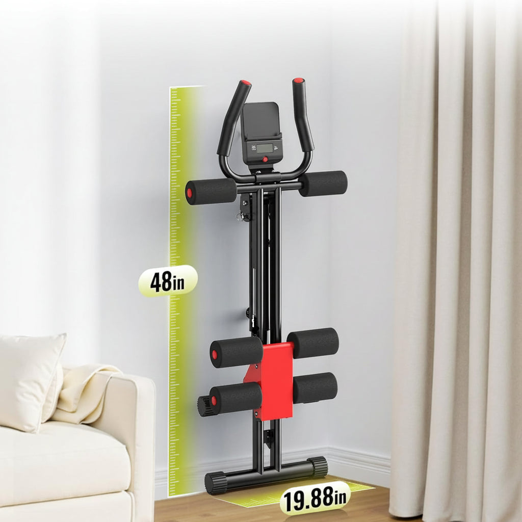 Exercise Machine Adjustable Ab Trainer Steel Frame Home Core Workout