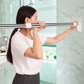 Tension Rod Adjustable Curtain Rod Shower Window No Drill