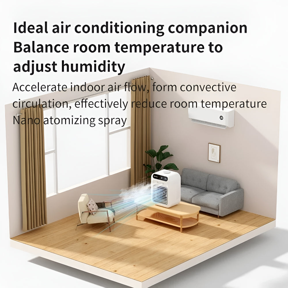 Air Conditioner Portable Desktop Cooling Humidifier Fan