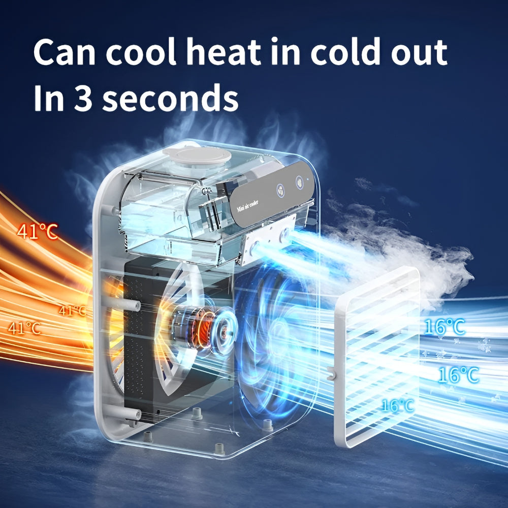 Air Conditioner Portable Desktop Cooling Humidifier Fan