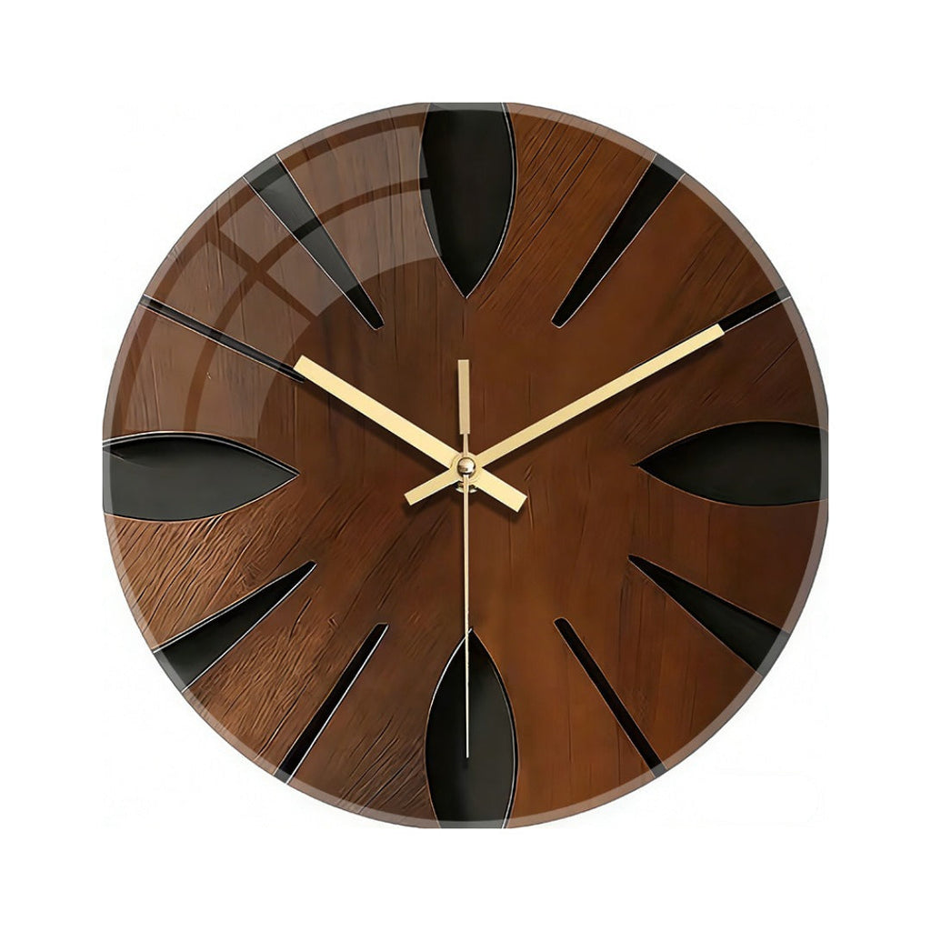 Artistic Wooden Wall Clock | Silent & Elegant Home Décor