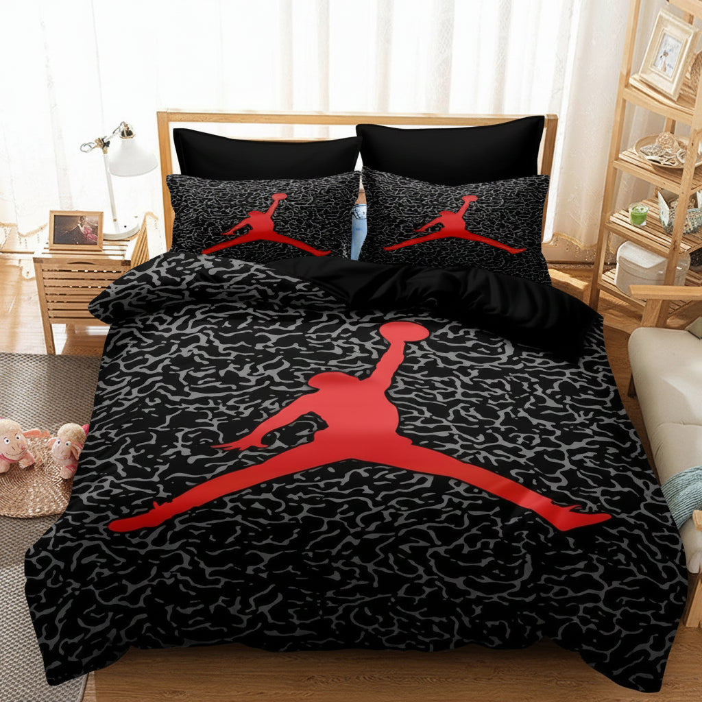 Basketball Duvet Cover Sports Bedding Set Kids Teen Bedroom Decor