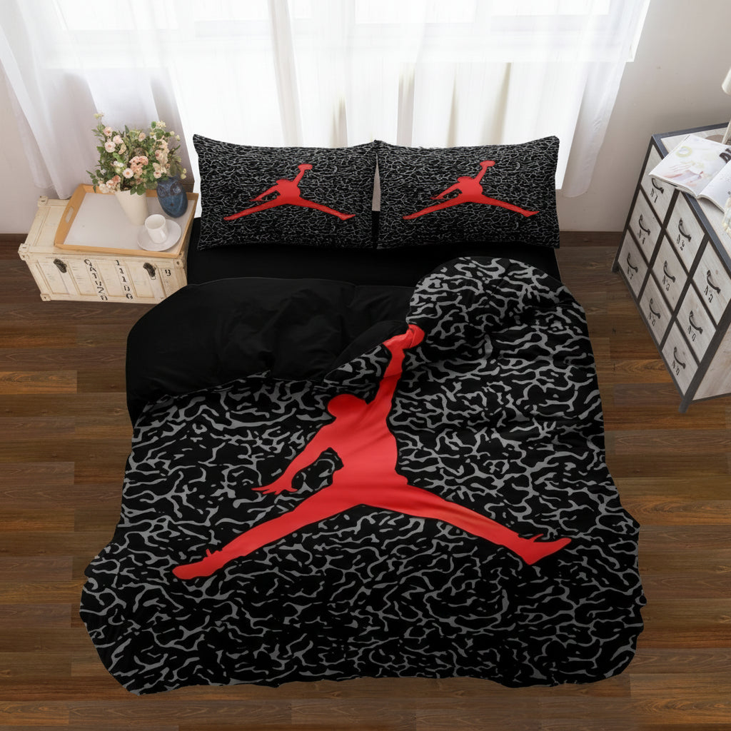 Basketball Duvet Cover Sports Bedding Set Kids Teen Bedroom Decor