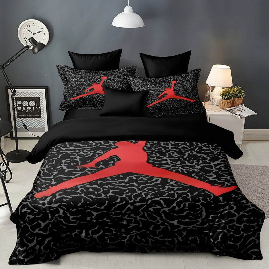Basketball Duvet Cover Sports Bedding Set Kids Teen Bedroom Decor