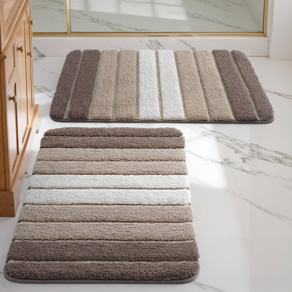 Bath Mat Non Slip Microfiber Absorbent Bathroom Floor Rug
