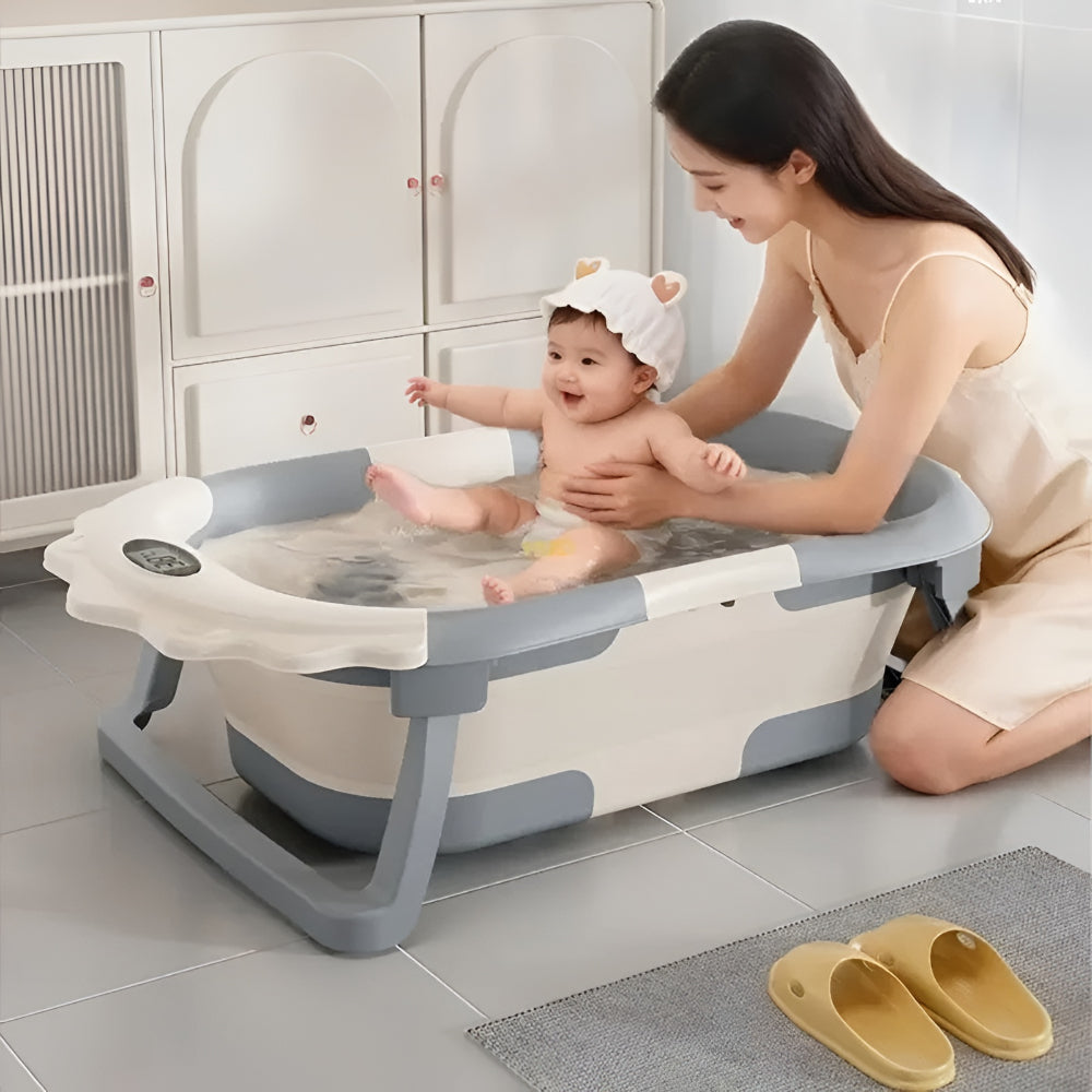 Baby Bathtub Infant Tub Foldable Portable Bathing Seat